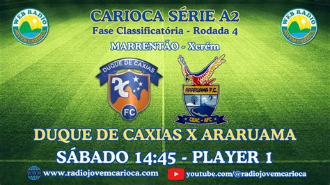 Duque de Caxias x Araruama Carioca Série A2 2024 Rodada 4 AO VIVO