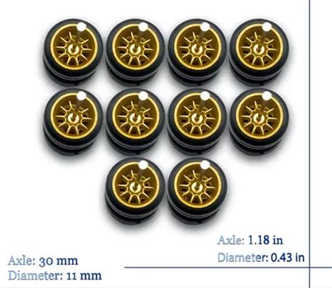 Llantas De Goma Para Vehículos A Escala Hot Wheels Sets Dorado Oscuro Brazos MercadoLibre