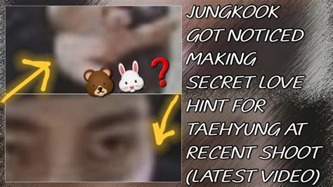 Omg Jungkook Got Noticed Making Love Hint For Taehyung At Recent