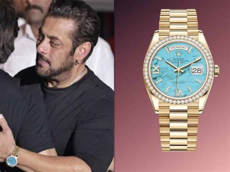 Salman Khan Sports Gold Diamonds Watch Worth Rs