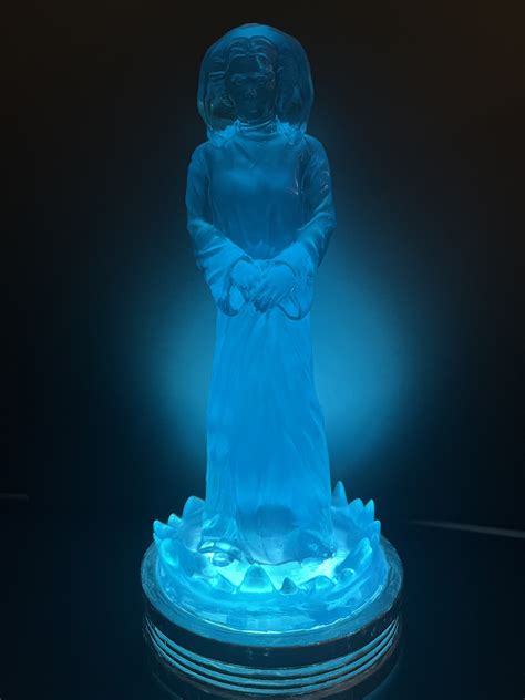 D Printed Princess Leia R D Hologram Lamp Stl Star Wars Made With