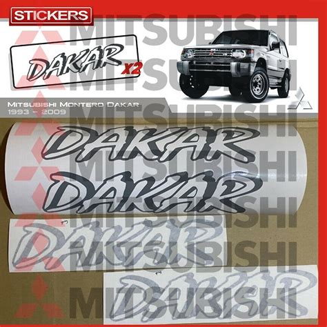 Cutting Sticker Mobil Pajero Dakar Soprt