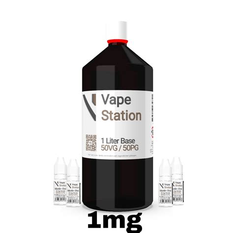 1 Liter Base 50 50 Mit 2mg Nikotin Vape Station