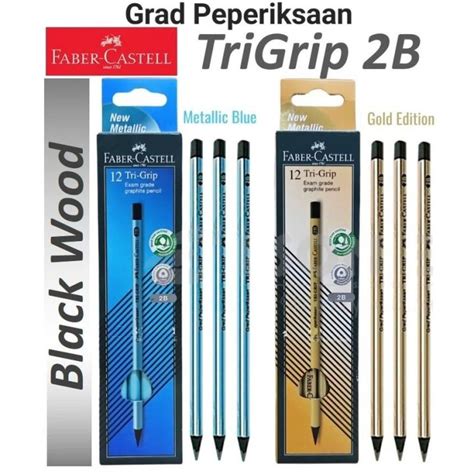 Faber Castell TRI GRIP 2B Pencil Peperiksaan Exam Grade Black 311802