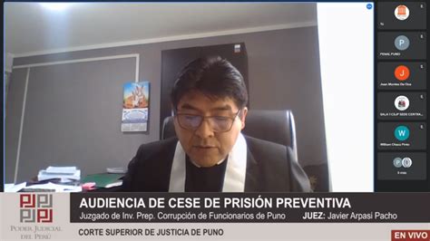 Declaran Infundado Pedido De Cesación De Prisión Preventiva Solicitado