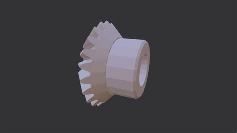 Bevel gear - download free 3D model by pavelsamuta - Cad Crowd