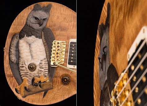 Floyd Scholz Master Carver Prs Guitar Harpy Eagle Carving