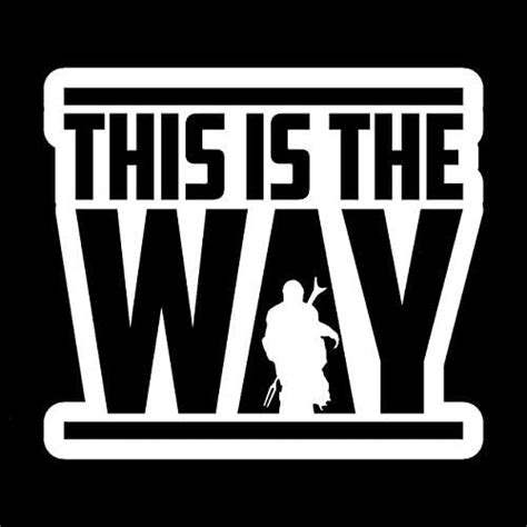 Amazon.com - This is The Way Mandalorian Decal Vinyl Sticker|Cars ...