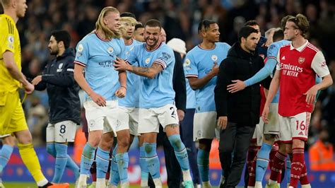 Man City 4 1 Arsenal Haaland De Bruyne Tear Gunners Apart For Champions Elect