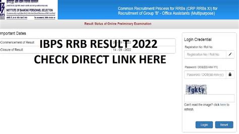 Ibps Rrb Clerk Result 2022 Out Check Crp Rrb Xi Oa Prelims