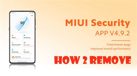 How To Remove Mi Security App In Xiaomi Phone