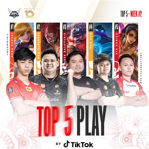 Mpl Indonesia On Twitter Top 5 Play Mpl Id S10 Minggu Kedua Favorit