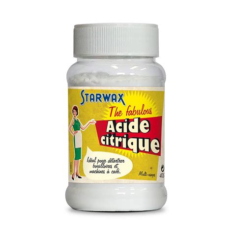 Acheter acide citrique Starwax fabulous détartrant multi usage