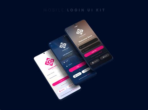 Mobile App Login Ui Kit By Rashid Mehmood On Dribbble