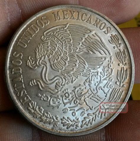 Mexico Cien Pesos Mo Uncleaned Silver Mexican Coin