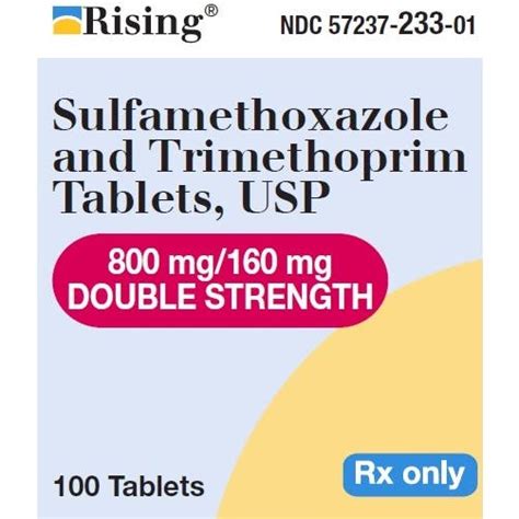 Sulfameth Tmp 800 160mg Tabs 500ct[rising]