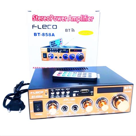 Power Amplifier Bluetooth Fleco Bt A Karaoke Fleco Bt A Shopee