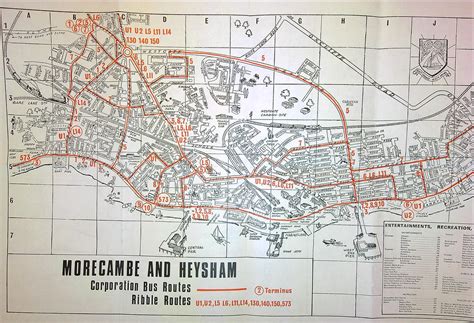 Morecambe Heysham Corporation Route Map 1969 Gargy Notre Dame Flickr