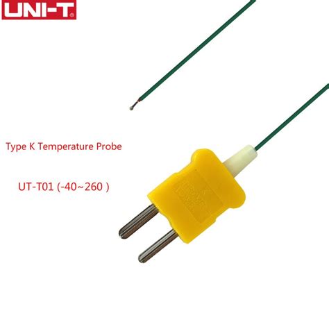 Uni T Ut T01 Contact Type K Thermocouple Temperature Probe 40 260