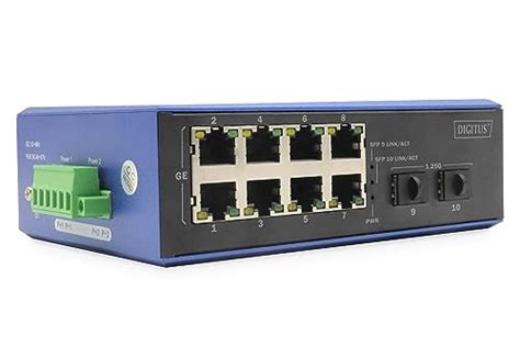 Digitus Industrieller Port Gigabit Ethernet Switch Rj Ports