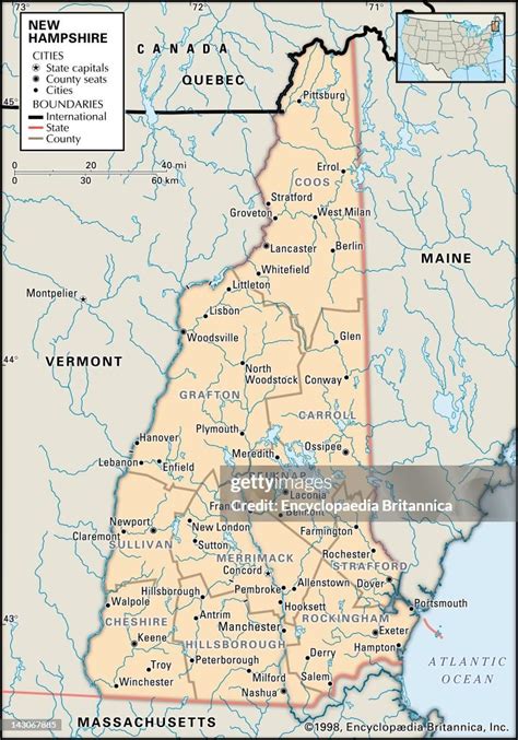 Map Of New Hampshire Political Map Of The State Of New Hampshire News