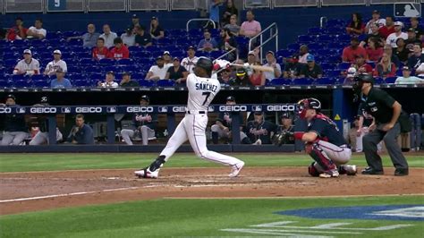 Jesús Sánchez Hits A Two Run Home Run To Center Field 05032023 Miami Marlins