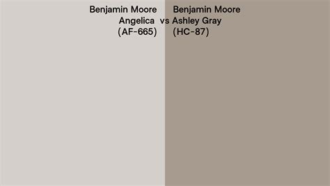 Benjamin Moore Angelica Vs Ashley Gray Side By Side Comparison