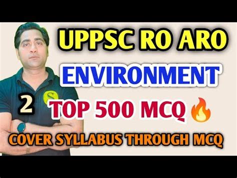 Uppsc Uppcs Ro Aro Enviornment Top Question Most Important