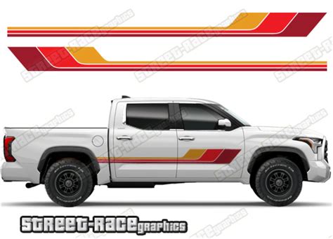 Toyota Tundra Racing Stripes 042 Street Race Graphics