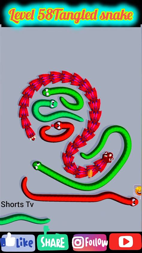 Level 58 Tangled Snake Run Shorts Gaming Gaming Gamer Games