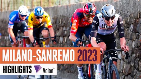 Fastest Ever Poggio Ascent Milano Sanremo 2023 Highlights YouTube