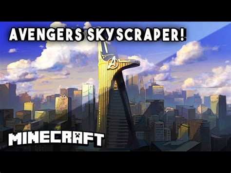 The Stark Tower From The Avengers Film An Exact Replica Minecraft Map