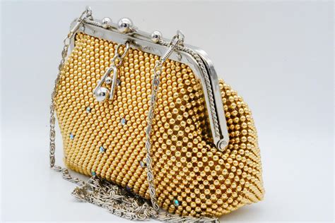 Bid Now Lucille Ball S Gold Beaded Clutch Evening Bag April