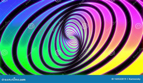 Abstracts Rainbow Spiral Psihodelic Tunnel Background Seamless Loop K