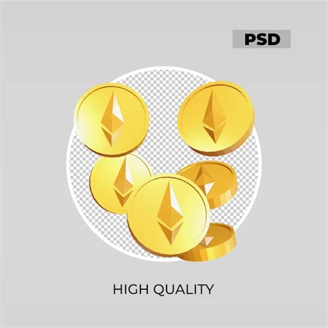 Premium PSD 3d Icon Ethereum Look 2