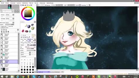 Rosalina Speed Paint Paint Tool SAI YouTube