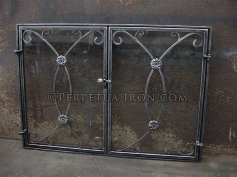 Custom Wrought Iron Fireplace Screens Mriya Net