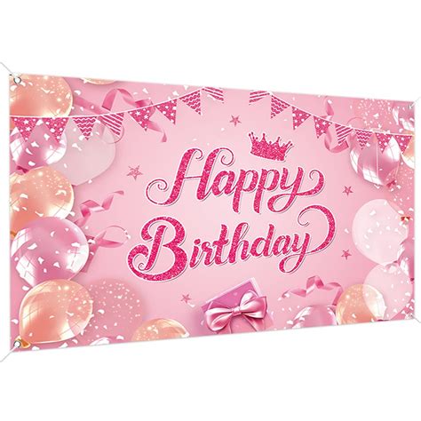 Happy Birthday Backdrop Banner 200 X 110cm Large Size Happy Birthday