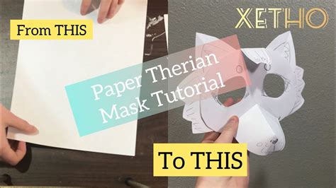 Paper Therian Mask Tutorial Youtube