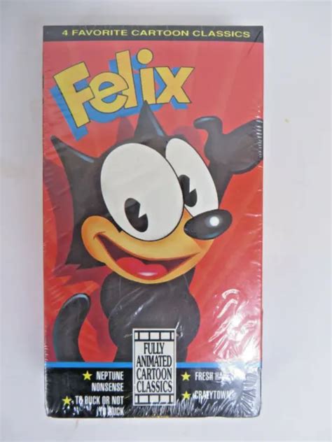 FELIX THE CAT Fully Animated Cartoon Classics VHS Tape SEALED NEW $19. ...