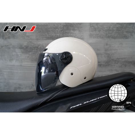 HNJ 923 Motorcycle Half Face Helmet Original Unisex Smoke Visor With