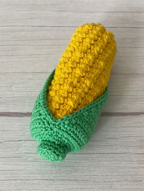 Corn On The Cob Crochet Pattern W Removable Husk Amigurumi Etsy Uk