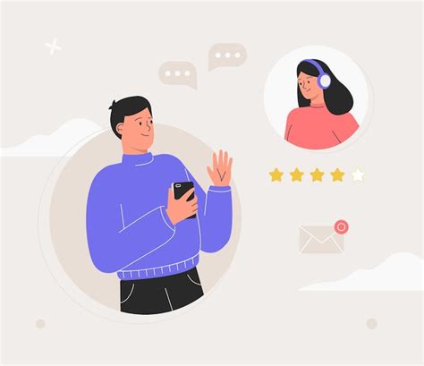 Premium Vector Customer Support Concept Customer Service Man