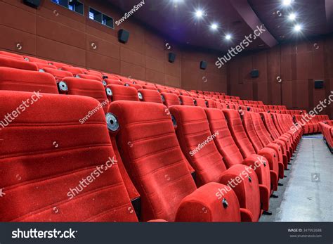 Empty Movie Theater Red Seats Stock Photo 347992688 | Shutterstock