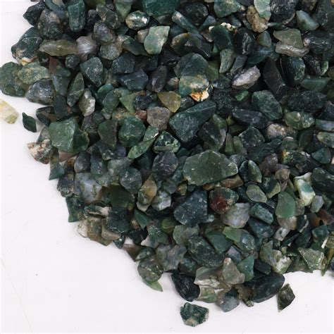 Wholesale Moss Agate Gemstone Chips Bulk 1kg Ancient Wisdom