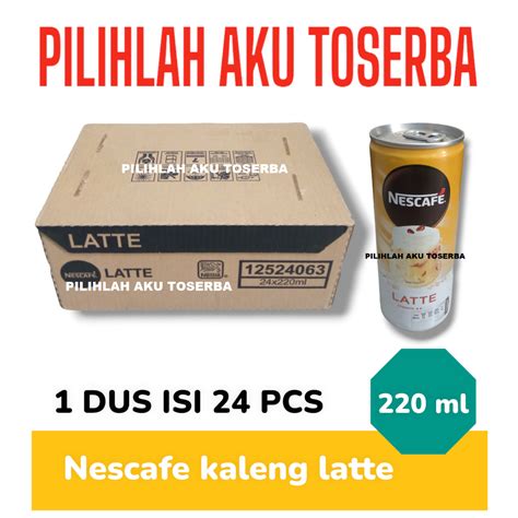 Jual Kopi Nescafe Kaleng Nescafe Can LATTE 220 Ml HARGA 1 DUS