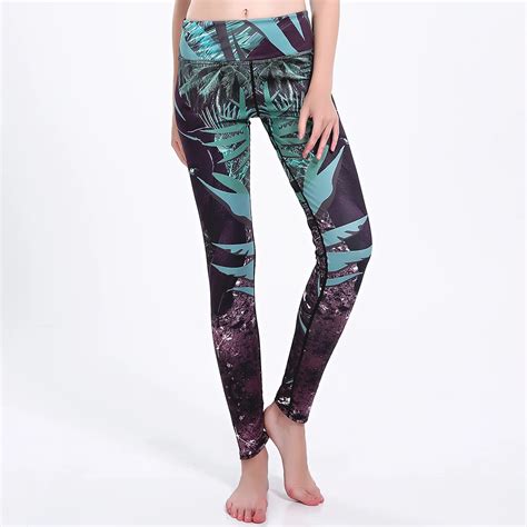 Frecici Women Yoga Pants Jungle Panther 3d Printing Sexy Sport Fitness