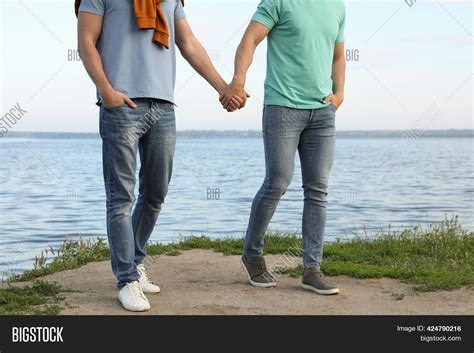 Gay Couple Walking Image Photo Free Trial Bigstock