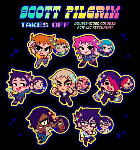 PREORDER WAVE 2 Scott Pilgrim Cast Charms - Etsy