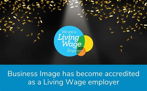 Business Image Has Become Accredited As A Living Wage Employer